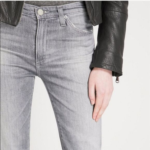 AG Jodi High-Rise crop kick flare Jeans in Gray - Picture 11 of 12